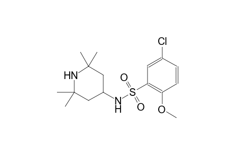 Benzenesulfonamide, 5-chloro-2-methoxy-N-(2,2,6,6-tetramethylpiperidin-4-yl)-