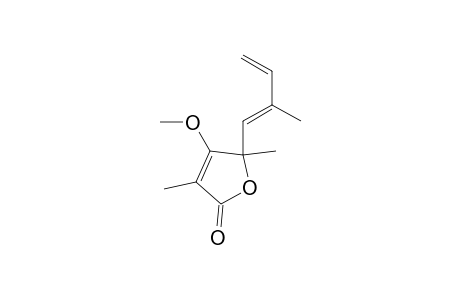 2(5H)-Furanone, 4-methoxy-3,5-dimethyl-5-(2-methyl-1,3-butadienyl)-, (E)-(.+-.)-