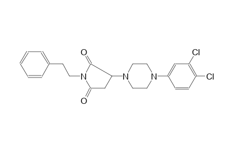 3-[4-(3,4-dichlorophenyl)-1-piperazinyl]-1-(2-phenylethyl)-2,5-pyrrolidinedione