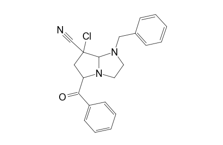 5-Benzoyl-1-benzyl-7-chloro-7-cyanohexahydro-1H-pyrrolo[1,2-a]imidazole
