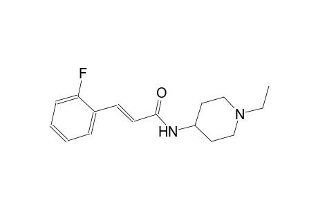 (2E)-N-(1-ethyl-4-piperidinyl)-3-(2-fluorophenyl)-2-propenamide