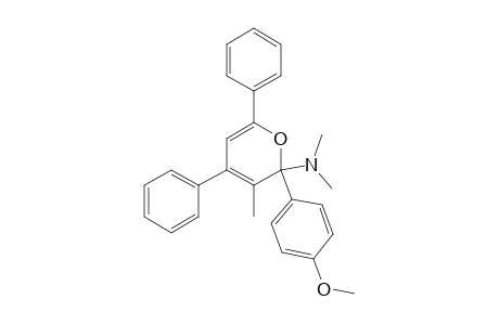 2-Dimethylamino-2-(4-methoxyphenyl)-3-methyl-4,6-diphenyl-2H-pyrane