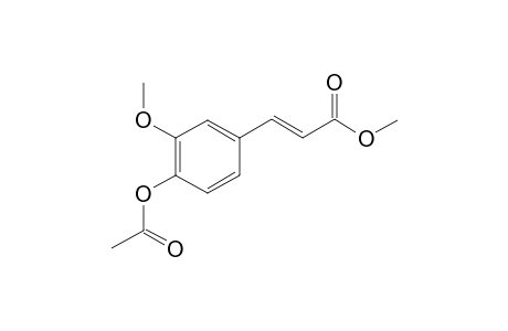4-Acetoxy-3-methoxy cinnamic acid, methyl ester