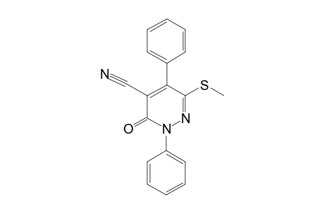 3-METHYLTHIO-6-OXO-1,4-DIPHENYL-5,6-DIHYDROPYRIDAZIN-5-CARBONITRIL