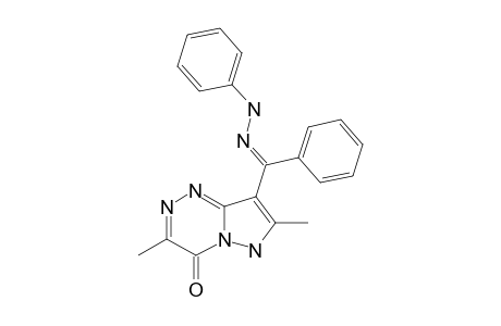 3,7-DIMETHYL-8-[1-PHENYL-1-(PHENYLHYDRAZONO)-METHYL]-6H-PYRAZOLO-[5,1-C]-[1,2,4]-TRIAZIN-4-ONE