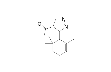 1-[3-(2,6,6-Trimethyl-cyclohex-2-enyl)-4,5-dihydro-3H-pyrazol-4-yl]-ethanone