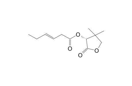 4,4-Dimethyl-2-oxo-tetrahydrofur-3-yl hex-3-enoate