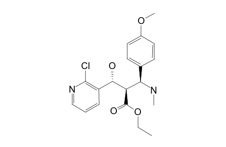 Ethyl (2R*,3R*)-3-(2-Chloropyridin-3-yl)-3-hydroxy-2-[(S)-(4-methoxyphenyl)(methylamino)methyl]propanoate