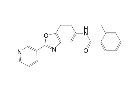 2-methyl-N-[2-(3-pyridinyl)-1,3-benzoxazol-5-yl]benzamide