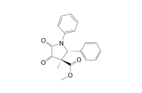 (2R,3R)-3-methyl-4,5-dioxo-1,2-diphenyl-3-pyrrolidinecarboxylic acid methyl ester