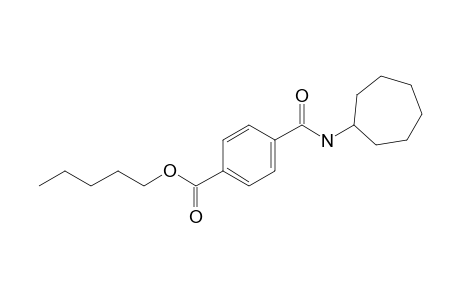 Terephthalic acid, monoamide, N-cycloheptyl-, pentyl ester