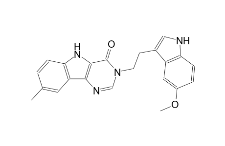 3-[2-(5-methoxy-1H-indol-3-yl)ethyl]-8-methyl-3,5-dihydro-4H-pyrimido[5,4-b]indol-4-one