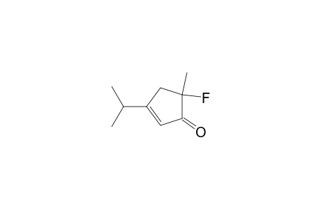 2-Cyclopenten-1-one, 5-fluoro-5-methyl-3-(1-methylethyl)-