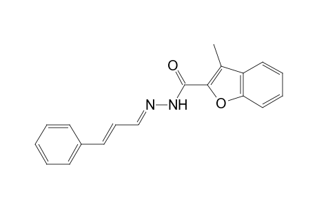 3-Methyl-N'-[(1E,2E)-3-phenylprop-2-en-1-ylidene]-1-benzofuran-2-carbohydrazide