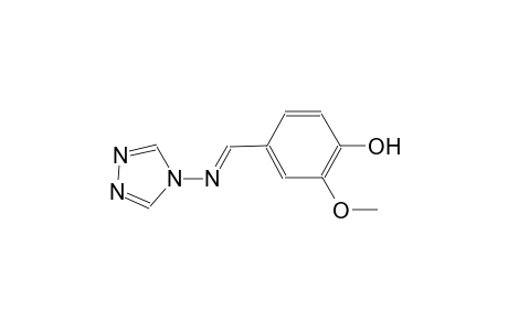 2-methoxy-4-[(E)-(4H-1,2,4-triazol-4-ylimino)methyl]phenol