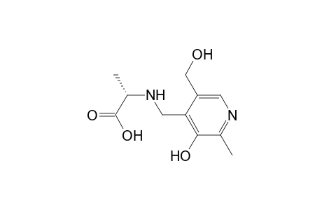 (2S)-2-[(3-hydroxy-2-methyl-5-methylol-4-pyridyl)methylamino]propionic acid