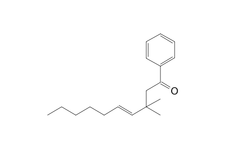 (E)-3,3-Dimethyl-1-phenyldec-4-en-1-one