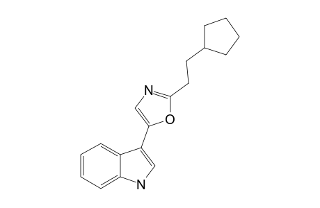 3-[2-(2-CYCLOPENTYLETHYL)-1,3-OXAZOL-5-YL]-1H-INDOLE