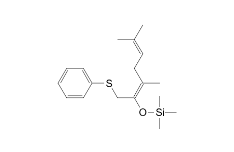 Silane, [[2,5-dimethyl-1-[(phenylthio)methyl]-1,4-hexadienyl]oxy]trimethyl-