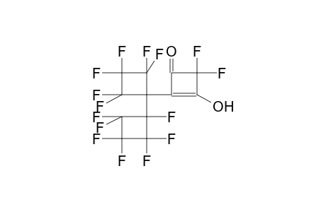 1-HYDROXY-2-(1'-HEPTAFLUOROCYCLOBUTYLHEXAFLUOROCYCLOBUTYL)-4,4-DIFLUOROCYCLOBUTEN-3-ONE