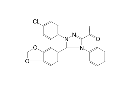ethanone, 1-[5-(1,3-benzodioxol-5-yl)-1-(4-chlorophenyl)-4,5-dihydro-4-phenyl-1H-1,2,4-triazol-3-yl]-