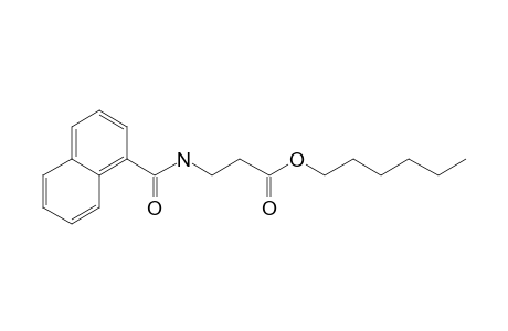 .beta.-Alanine, N-(1-naphthoyl)-, hexyl ester