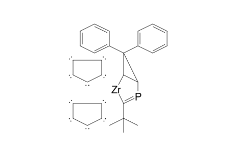 2-Phospha-4-zirconabicyclo[3.1.0]hex-2-ene, bis(.eta.-5-cyclopentadienyl)-3-t-butyl-6,6-diphenyl-