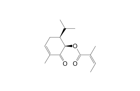 2-Butenoic acid, 2-methyl-, 3-methyl-6-(1-methylethyl)-2-oxo-3-cyclohexen-1-yl ester, [1R-[1.alpha.(Z),6.beta.]]-