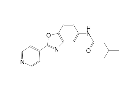 3-methyl-N-[2-(4-pyridinyl)-1,3-benzoxazol-5-yl]butanamide