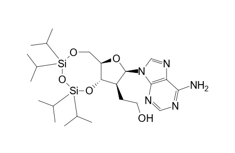 3',5'-O-(Tetraisopropyldisiloxane-1,3-diyl)-2'-deoxy-2'(S)-[2"-hydroxyethyl]-Adenosine