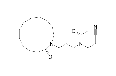 N-(2-cyanoethyl)-N-[3-(2-oxoazacyclotridecan-1-yl)propyl]acetamide