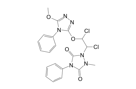 1,2,4-Triazolidine-3,5-dione, 1-[1,2-dichloro-2-[(5-methoxy-4-phenyl-4H-1,2,4-triazol-3-yl)oxy]ethyl]-2-methyl-4-phenyl-