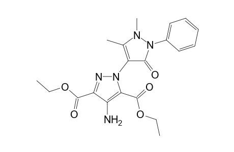 Diethyl 4-amino-1-(1,5-dimethyl-3-oxo-2-phenyl-2,3-dihydro-1H-pyrazol-4-yl)-1H-pyrazole-3,5-dicarboxylate