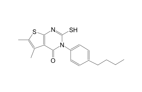 3-(4-butylphenyl)-5,6-dimethyl-2-sulfanylthieno[2,3-d]pyrimidin-4(3H)-one