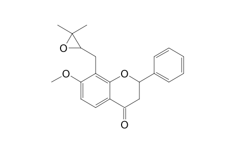 2,3-Dihydro-8-(2,3-epoxy-3-methylbutyl)-7-methoxy-2-phenyl-4H-1-benzopyran-4-one