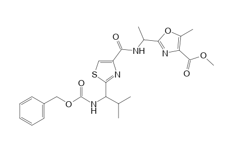 Methyl 2-[1-({2-[1-(Benzyloxycarbonylamino)-2-methylpropyl]thiazole-4-yl}carbonylamino)ethyl]-5-methyloxazole-4-carboxylate