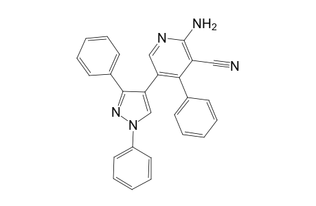 2-Amino-5-(1,3-diphenyl-1H-pyrazol-4-yl)-4-phenylnicotinonitrile