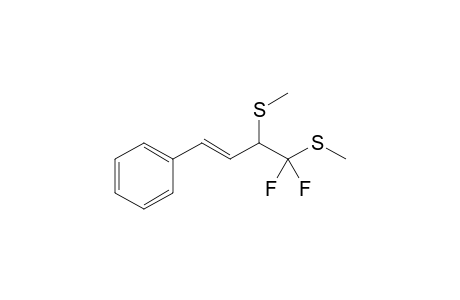 trans-4,4-Difluoro-3,4-bis(methylthio)-1-phenyl-1-butene