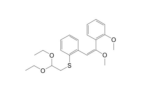 (E)-2-{2-[2-Methoxyphenyl(methoxy)ethenyl]phenylthio}ethanone diethoxy acetal