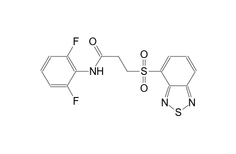 propanamide, 3-(2,1,3-benzothiadiazol-4-ylsulfonyl)-N-(2,6-difluorophenyl)-