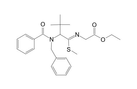 ETHYL-2-[2-(N-BENZOYL-N-BENZYLAMINO)-(S/R)-3,3-DIMETHYL-1-(METHYLTHIO)-BUTYLIDENE-AMINO]-ACETATE