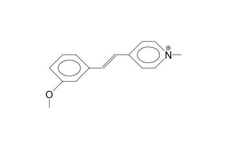 4-(3-Methoxy-styryl)-N-methyl-pyridinium cation