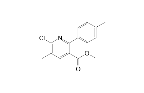 6-chloro-5-methyl-2-(4-methylphenyl)-3-pyridinecarboxylic acid methyl ester