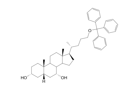 3.alpha.,7.alpha.-Dihydroxy-5.beta.-cholan-24-oxytriphenylmethane