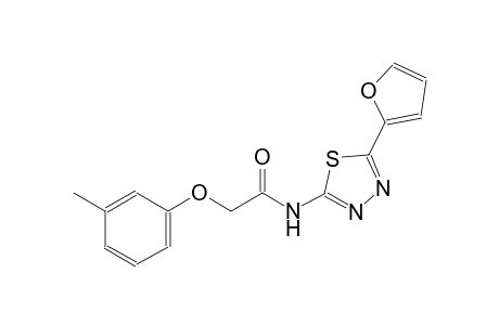 N-[5-(2-furyl)-1,3,4-thiadiazol-2-yl]-2-(3-methylphenoxy)acetamide