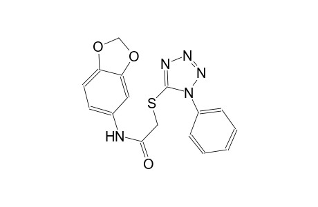 acetamide, N-(1,3-benzodioxol-5-yl)-2-[(1-phenyl-1H-tetrazol-5-yl)thio]-