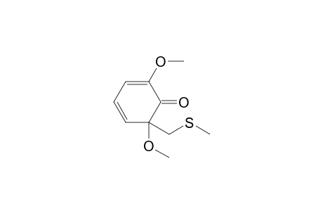 2,6-Dimethoxy-6-methylthiomethyl-2,4-cyclohexadien-1-one