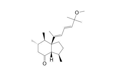 (3R,3aS,6S,7R,7aR)-7a-[(2E,4E)-6-methoxy-6-methylhepta-2,4-dien-2-yl]-3,6,7-trimethyl-2,3,3a,5,6,7-hexahydro-1H-inden-4-one