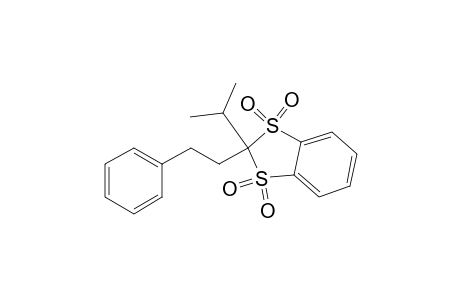 1,3-Benzodithiole, 2-(1-methylethyl)-2-(2-phenylethyl)-, 1,1,3,3-tetraoxide