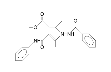 1-Benzoylamino-3-methoxycarbonyl-2,5-dimethyl-4-phenylcarbamoyl-pyrrole